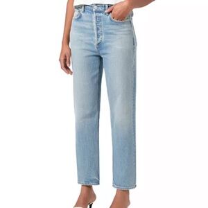 Agolde 90’s High Rise Straight Jeans in Ripple size 23